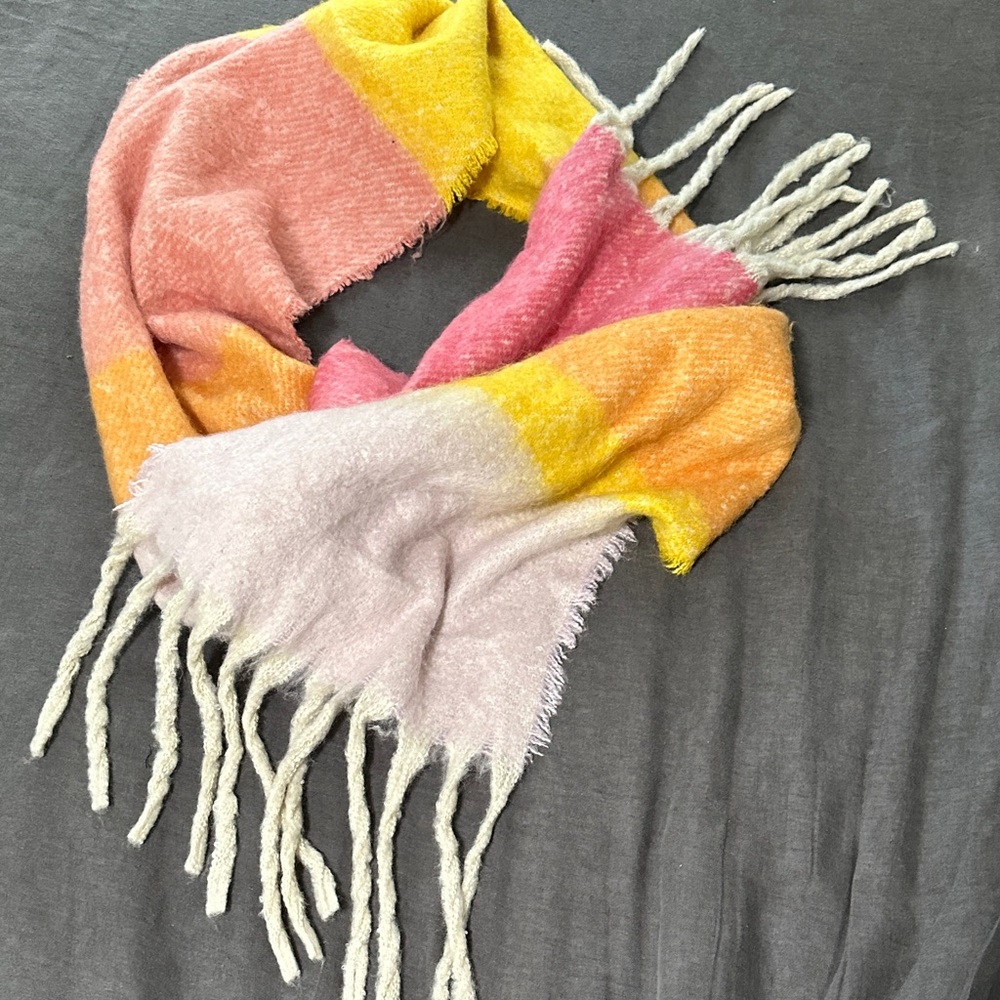 Free People Kaleidoscope Colorblock Scarf